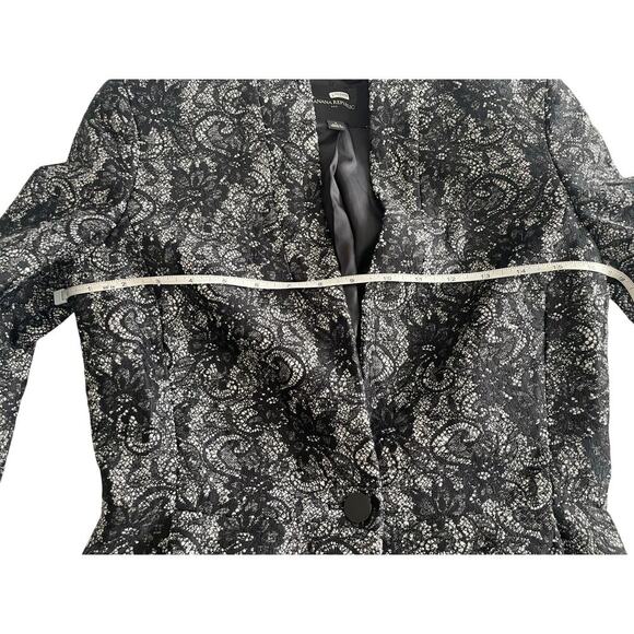 Banana Republic Lace Blazer Dark Romantic Corporate Office Executive Career Wear - Picture 7 of 10